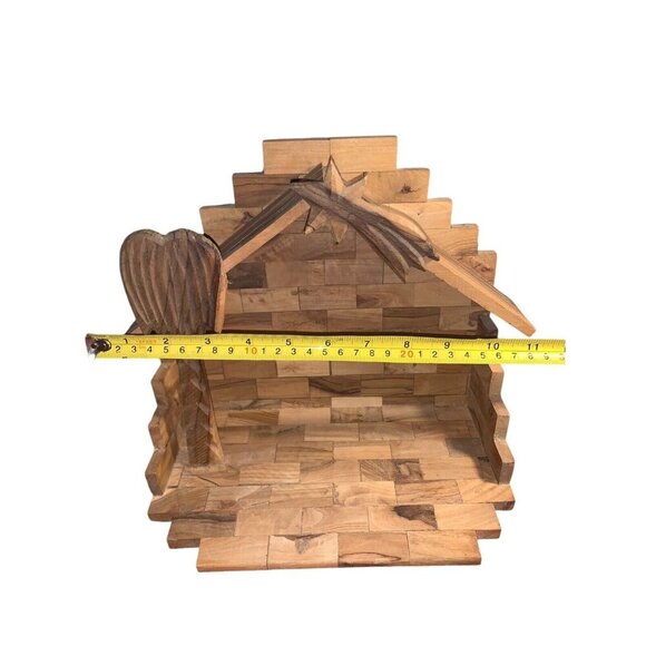 Hand Carved Nativity Set , Olive Wood, 13 Pcs. The Holy Land Bethlehem - Picture 7 of 9